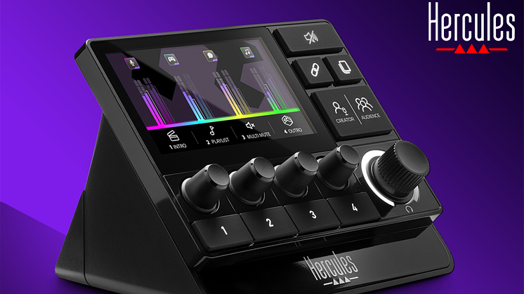 Hercules announces brand-new line of audio controllers  designed for streaming