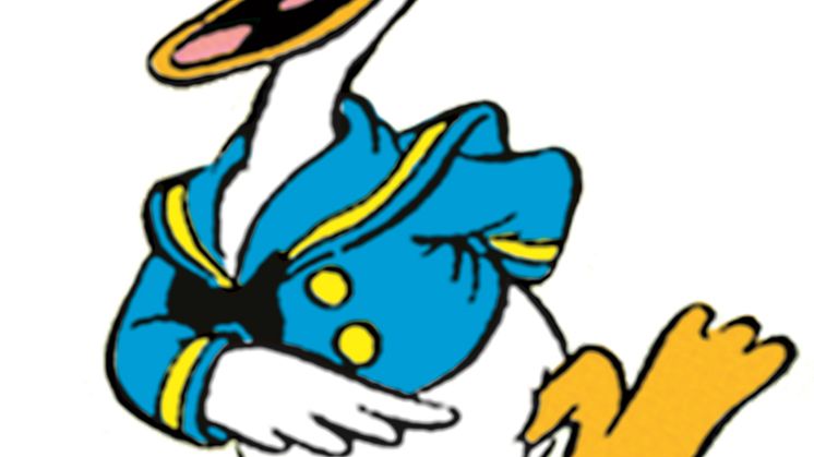 Kalle Anka med lång näbb