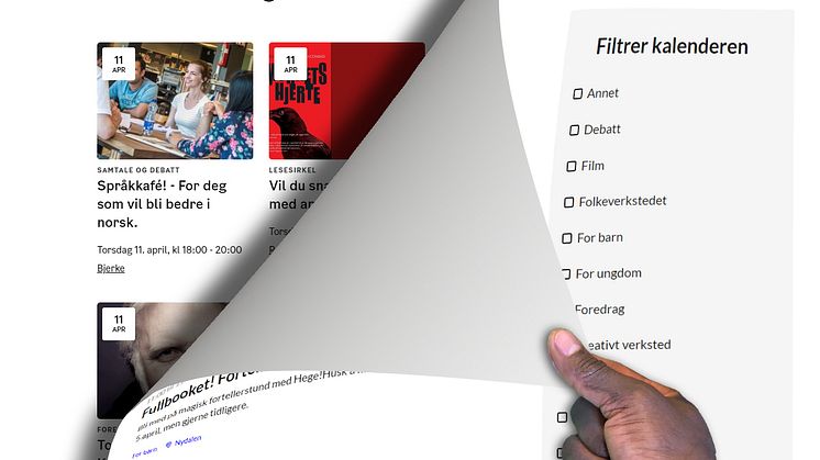 Nytt design og etter hvert ny funksjonalitet på Deichmans nye nettsider, som ble sluppet torsdag morgen. 