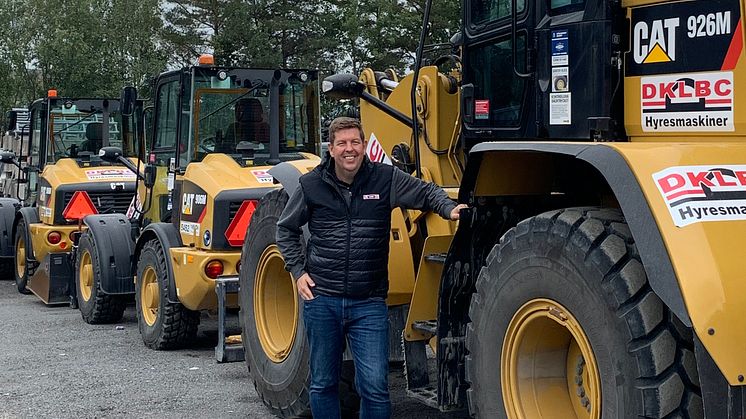 Investeringen i 27 nya Caterpillar-maskiner är en strategisk satsning och affären är en av de större som DKLBC hittills har gjort. På bilden: Per Geber, VD för DKLBC.