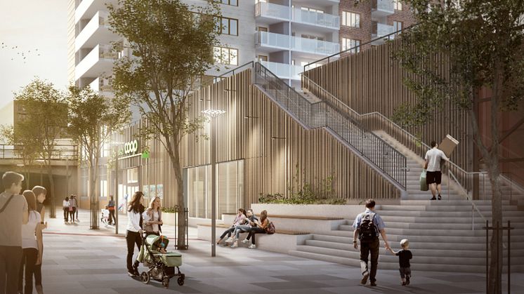 Coop öppnar butik i bottenplanet på Riksbyggens Brf Blicken i Haninge