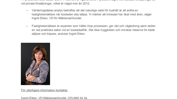 Nio av tio anlitar fastighetsmäklare när villan ska säljas