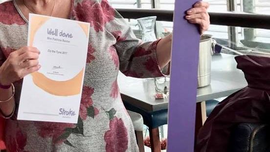 ​Easington septuagenarian takes on zip wire for the Stroke Association