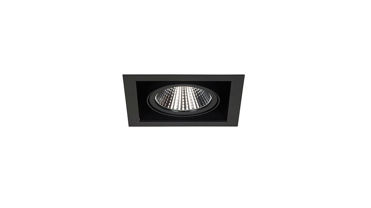 Fagerhult Touch Midi Recessed Black Fixed