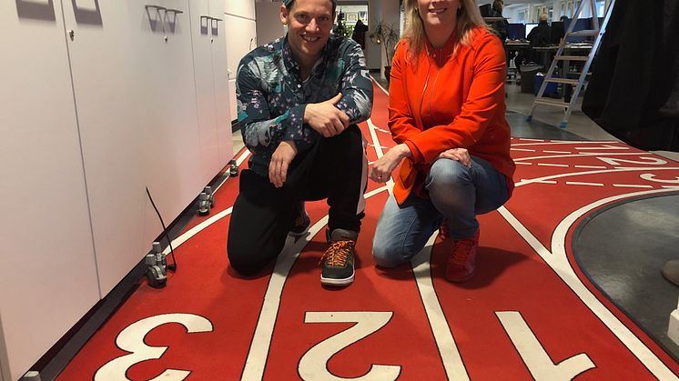 Nassim Al Fakir och Maria Wallberg, programledare SVT:s playsändningar Idrottsgalan 2019
