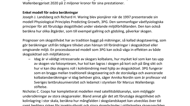 MWP 2020 Tillkännagivande