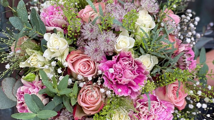 Brudebukett rosa