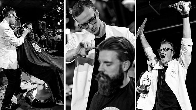 Årets barberare 2019 - Alan Mannerstål. (foto: Carl D Marshall / Barber Supplier)