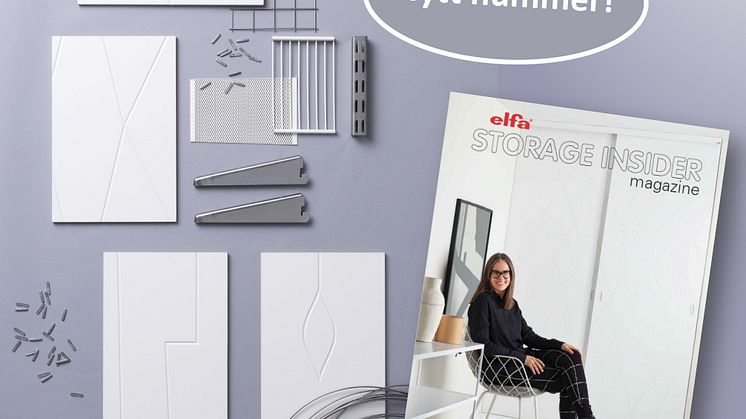 Nytt nummer av Elfa The Storage Insider magazine.