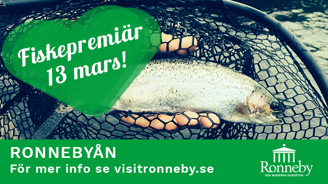 Fiskepremiär i Ronnebyån lördagen den 13 mars