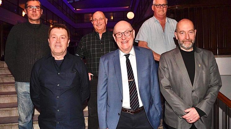 Mats Örjes, Stefan Anderson, Ulf Ahlbäck, Bo Hansson, Anders Bergenek och Anders Stålberg. Foto: Roger Larsson, Hallandsposten.