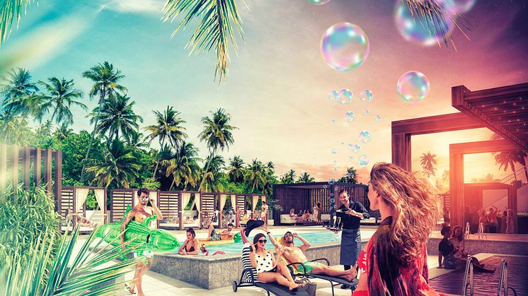 Smaken av färskpressad sommar.  Poolside Lounge öppnar 18 maj på Sankt Jörgen Park.