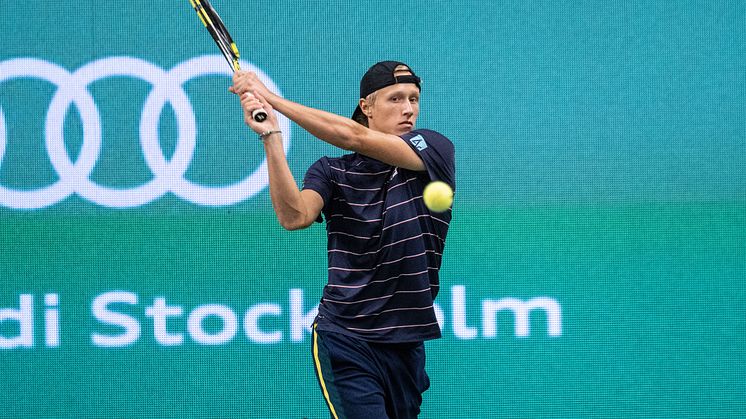 Leo Borg på Kungl. Tennishallen