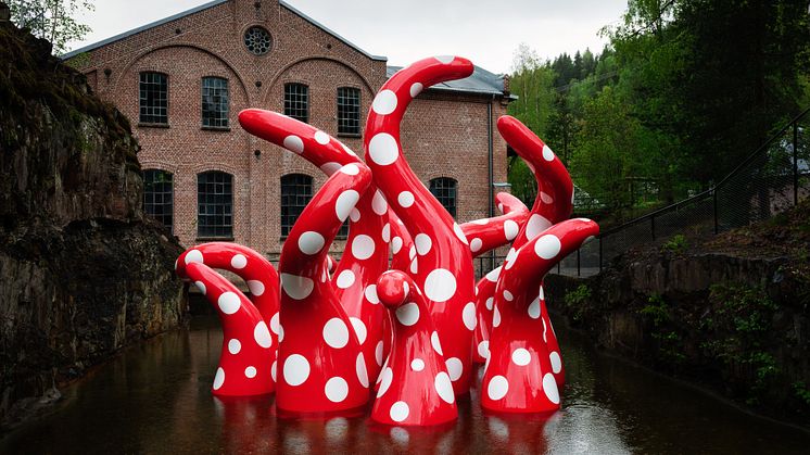 Shine of Life by Yayoi Kusama, Kistefos Museum. 
