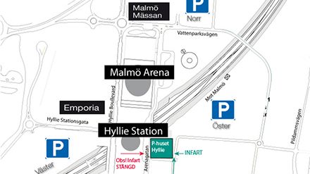 Var beredd på kö i Hyllie den 14 februari