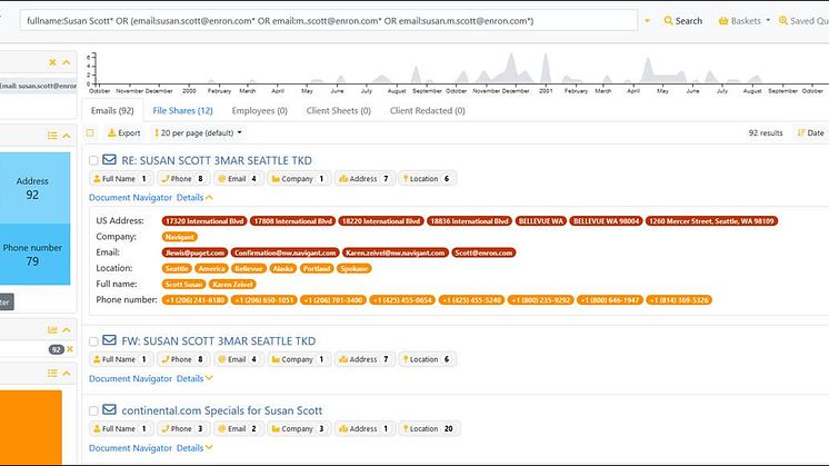 Darstellung von Suchergebnissen im neuen Sinequa Release 11.2 