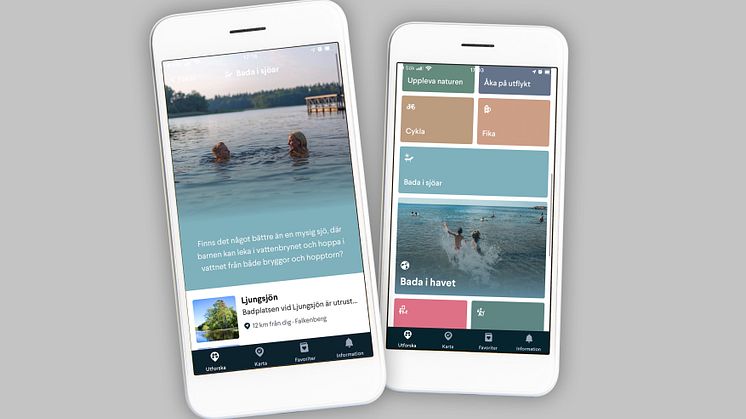 Appen A day in Halland tipsar om nya smultronställen och hjälper till att sprida ut besökarna under sommaren