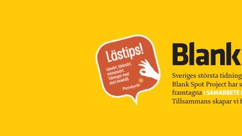 Blank Spot Project och Pressbyrån gör gemensam sak för kvalitetsjournalistiken.