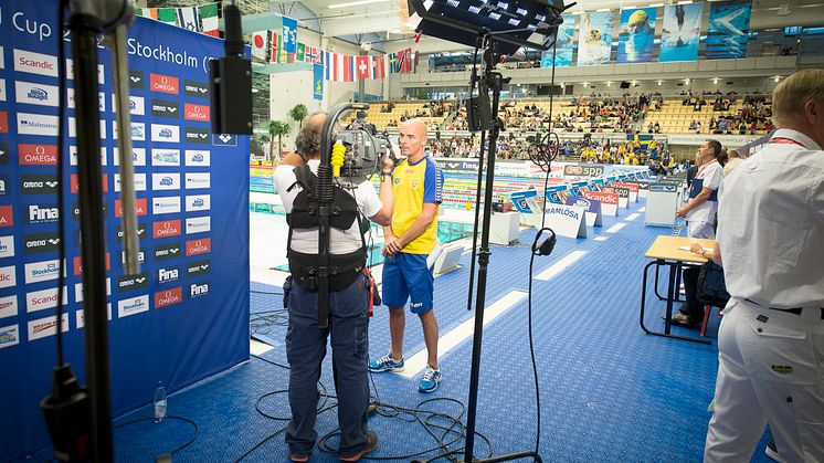 Internationella simtävlingen Swim Open Stockholm TV-sänds