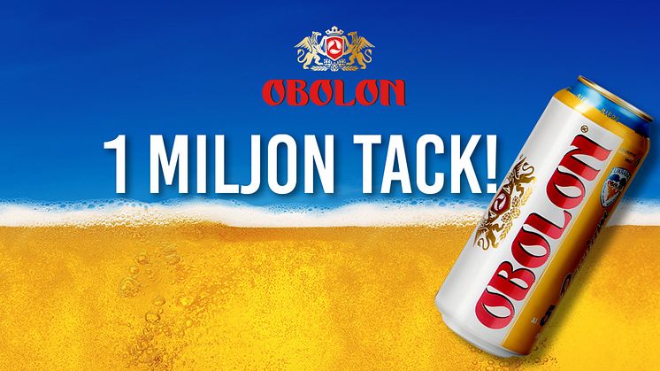 Obolon har sålt 1 miljoner burkar sedan lansering i Sverige 2022.