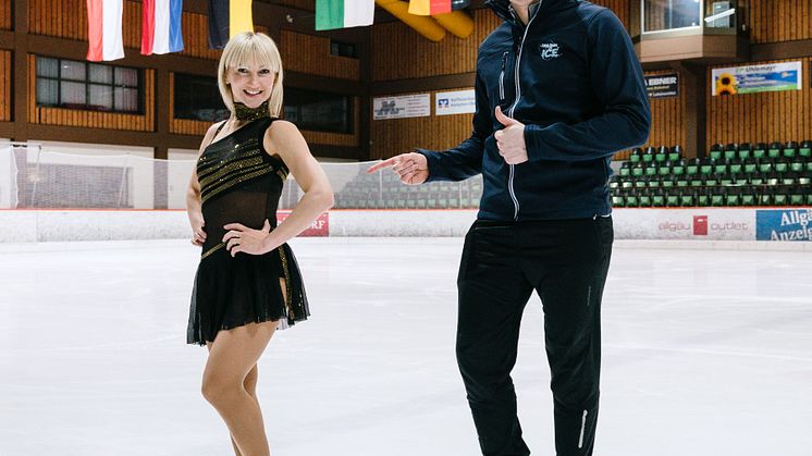 Aljona Savchenko und Bruno Massot: Comeback-Training für HOLIDAY ON ICE