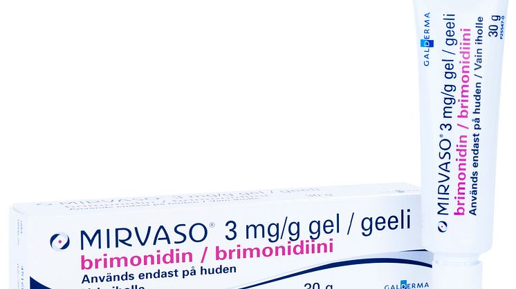 MIRVASO® (BRIMONIDIN) - DEN FÖRSTA OCH ENDA EU-GODKÄNDA BEHANDLINGEN MOT RODNAD I ANSIKTET VID ROSACEA