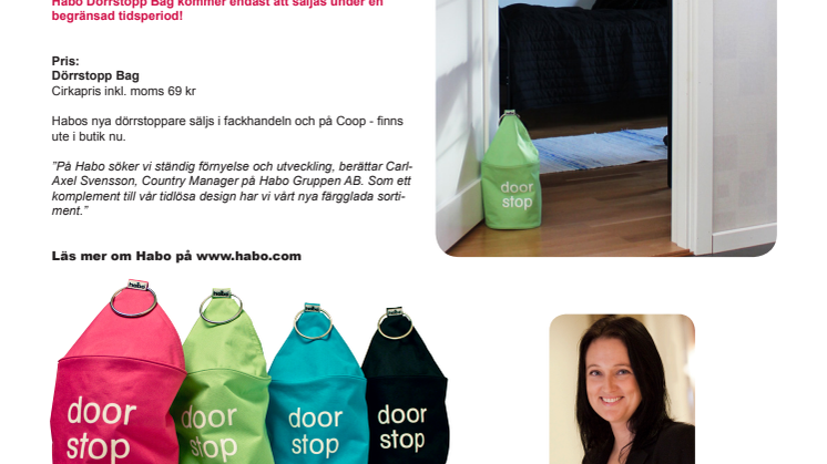 Tuff dörrstoppare från Habo – Limited Edition