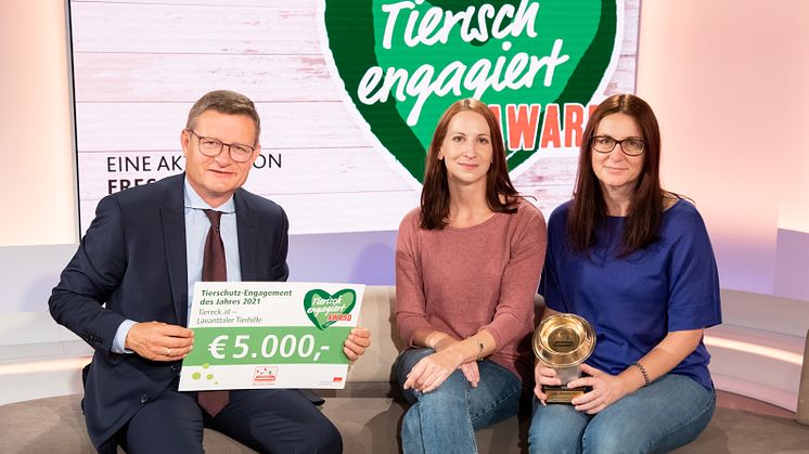 Fressnapf TEA 2020 Tierschutengagement des Jahres tiereck.at mit Hermann Aigner