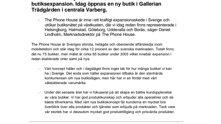 Europas största mobilkedja öppnar i Varberg