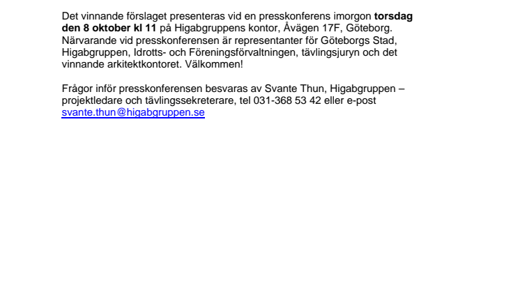 Arkitekttävling avgjord