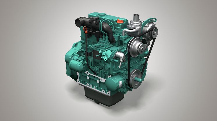 Volvo tandemvält DD25B - motor