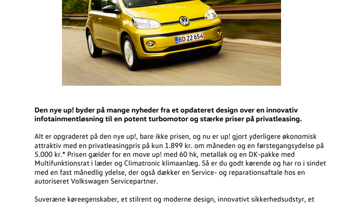 Attraktiv privatleasing på up!