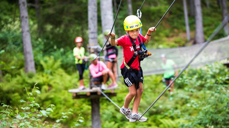 Trysil lanserer den første helårige Høyt & Lavt klatrepark