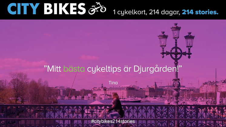 Snapshot från kampanjen 214stories, skapad av Berghs Studenter för City Bikes 