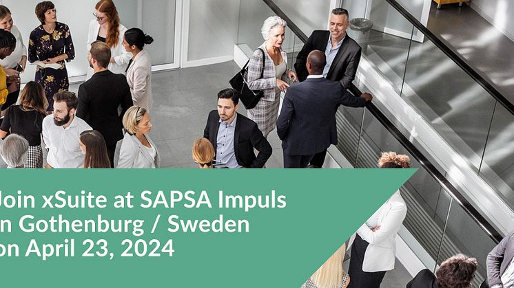 The Nordic subsidiary of software manufacturer xSuite Group will be showcasing its solutions for automated invoice processing and P2P processes, suitable for every SAP S/4HANA operating model.