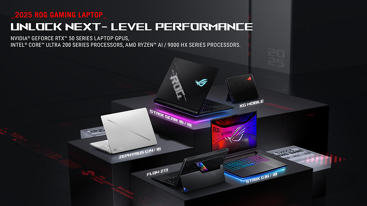 ASUS Republic of Gamers 2025 Gaming Laptop Lineup Features Cutting-Edge Performance and All-New Designs
