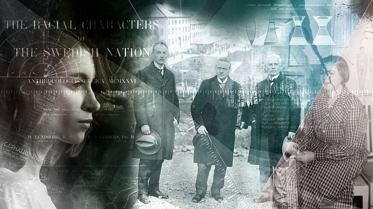 Klassrumsmaterialet ”(O)mänskligt” handlar om rasbiologins historia och framväxt i Sverige. Fotomontage: Forum för levande historia