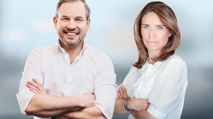Tommy Eklund, VD Fortnox och Anna Bergius, VD Offerta