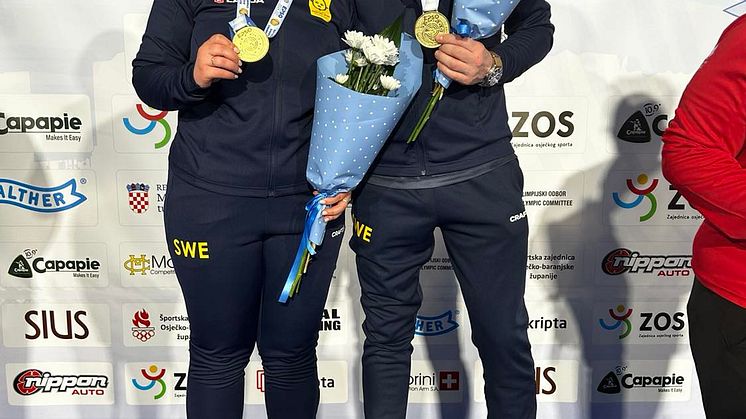 Elin Åhlin och Karl Olsson, EM-guld 2024