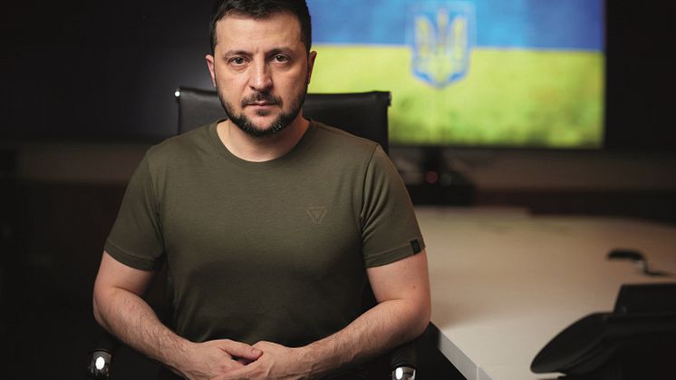 I januar utgir Cappelen Damm den nye boken "Stemmen fra Ukraina", som inneholder 16 av Volodymyr Zelenskyjs mest bevegende taler under krigen. Boken har også en introduksjon skrevet av presidenten selv. @Author photo: www.president.gov.ua