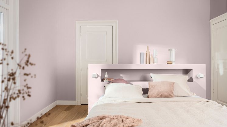Nordsjö-Colour-Futures-Colour-of-the-Year-2024-Sweet - Embrace - Bedroom
