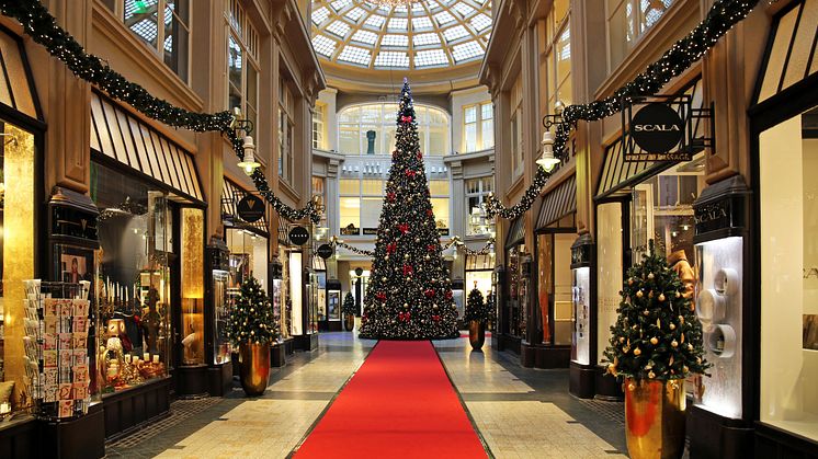 Leipzig: Mädler-Passage mit Weihnachtsdekoration