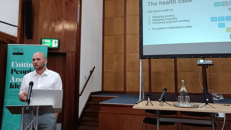 Professor Matthew Johnson gave the keynote academic address at the Basic Income North conference in Manchester today.
