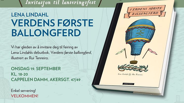 Velkommen til boklansering: Verdens første ballongferd