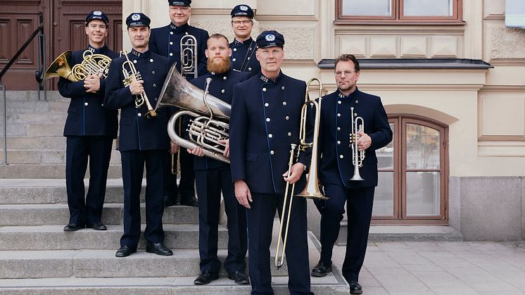 Blåsarsymfonikernas brassextett. Foto: Elinor Wermeling