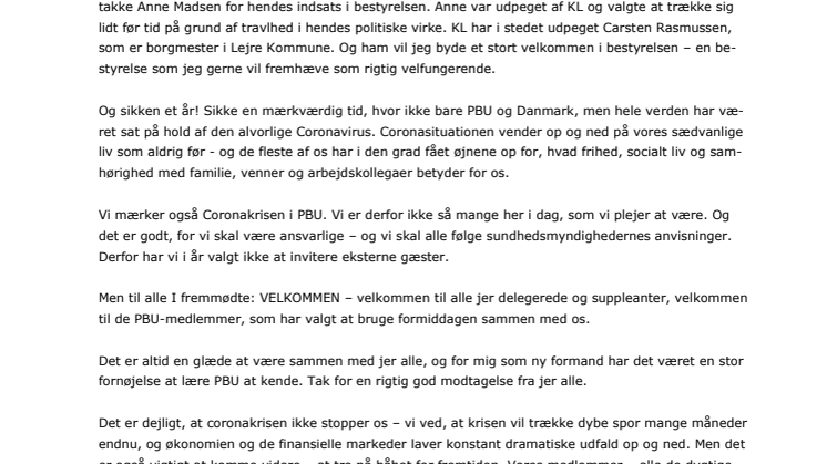 Bestyrelsens beretning 