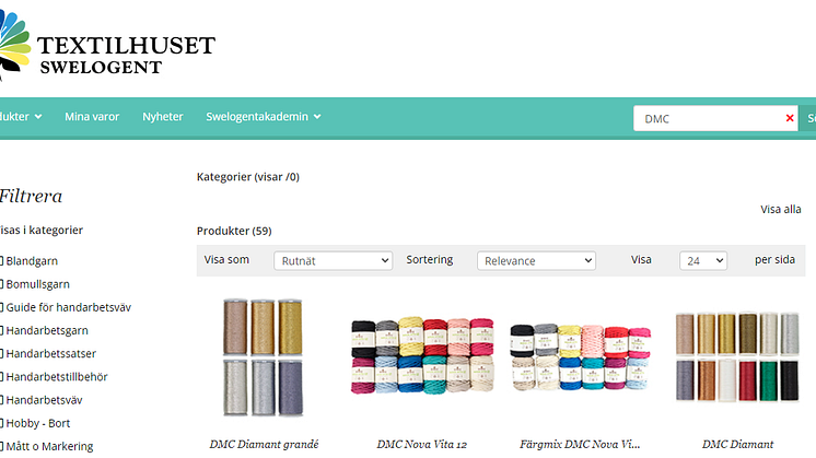 Textilhusets punchout för e-handel via inköpssystem