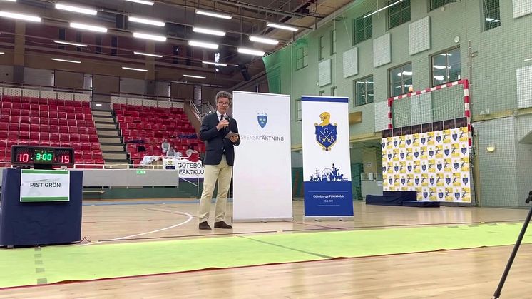 Otto Drakenbergs tal på SM i fäktning 2023