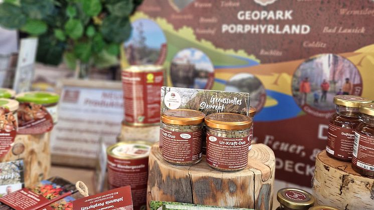 Partnertreffen Nachhaltigkeit in Leipzig Region - Produkte Geopark Porphyrland