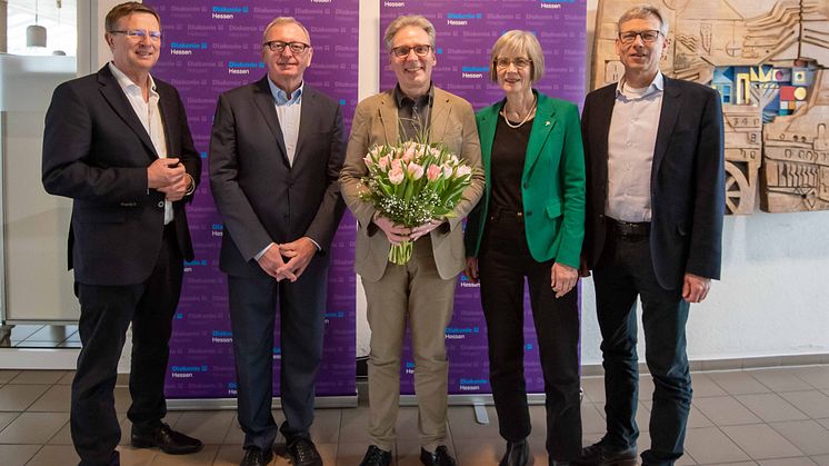 Carsten Tag (Vorstandsvorsitzender), Ernst Walter Görisch (Vorsitzender Mitgliederversammlung), Maik Dietrich-Gibhardt (Vorsitzender Aufsichtsrat), Katrin Wienold-Hocke (stv. Vorsitzende Mitgliederversammlung) sowie Dr. Harald Clausen (Vorstand).